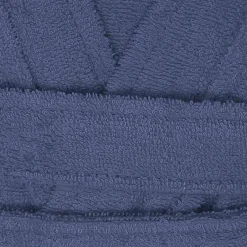 Accappatoio bagno in microspugna con cappuccio taglia S/M blu Veneto