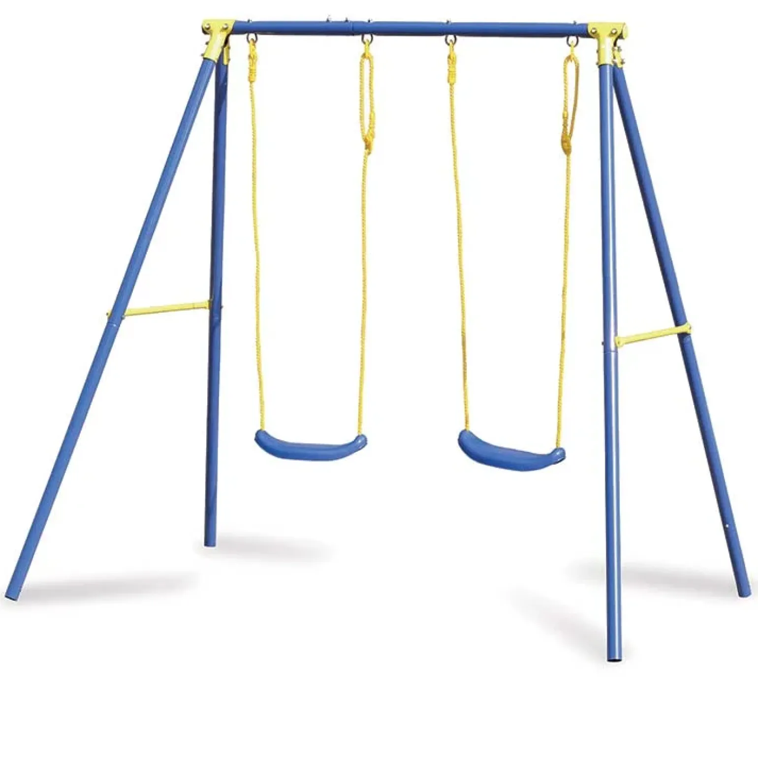 Altalena da giardino per bambini 2 posti 209x142cm acciaio Sissi