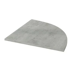Angolo scrivania ufficio 78x78cm cemento Woody