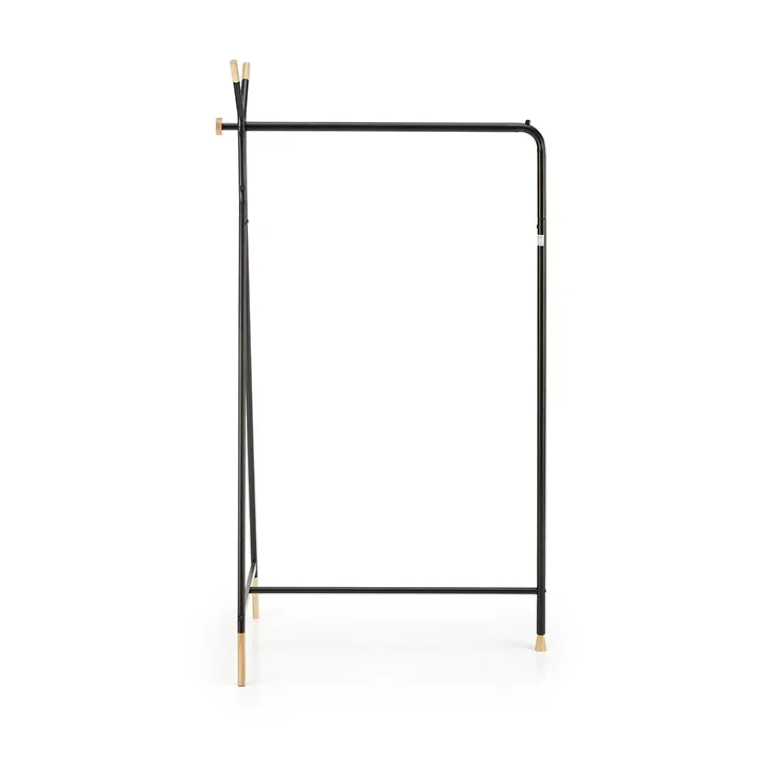 Appendiabiti da ingresso 91x165h cm moderno in acciaio nero rovere Shira