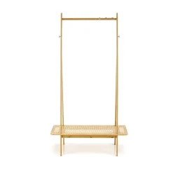 Appendiabiti da ingresso 68x168h cm rattan bambù rovere Shadow