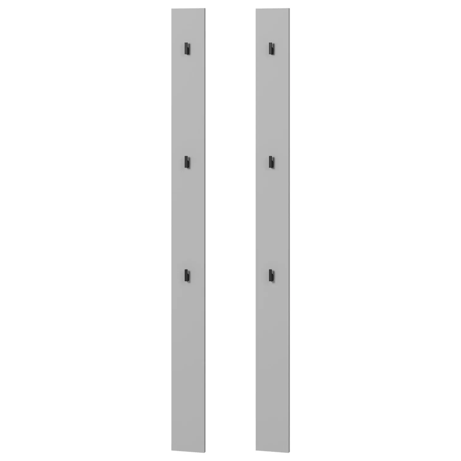 Appendiabiti da parete 13x163h cm grigio Accent