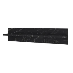 Appendiabiti da parete 80x18h cm con mensola effetto marmo Makira