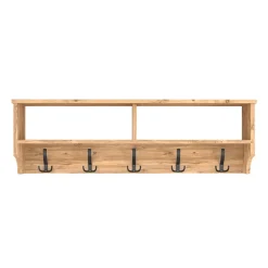Appendiabiti da parete 120x37h cm con vani rovere Fionia