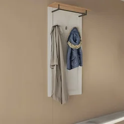 Appendiabiti 59x143h cm da parete bianco frassinato rovere Lars