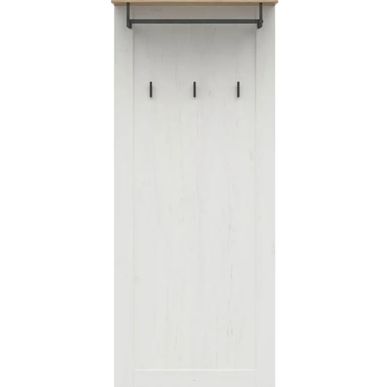 Appendiabiti 59x143h cm da parete bianco frassinato rovere Lars
