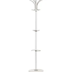 Appendiabiti Ø38x185h cm moderno bianco effetto marmo bianco Lulu
