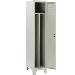 Armadio da esterno moderno 1 anta multiuso 36x180cm grigio Jek