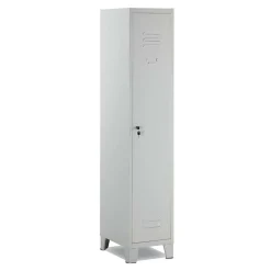 Armadio in metallo 1 anta 36x180cm grigio Fabric