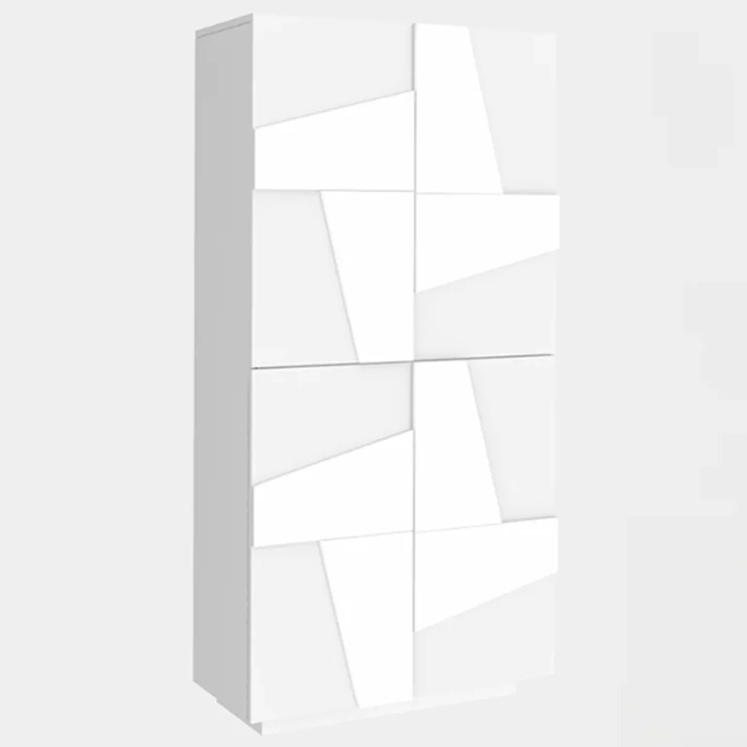 Armadio scarpiera 80x168h cm 4 ante bianco lucido Zenzero
