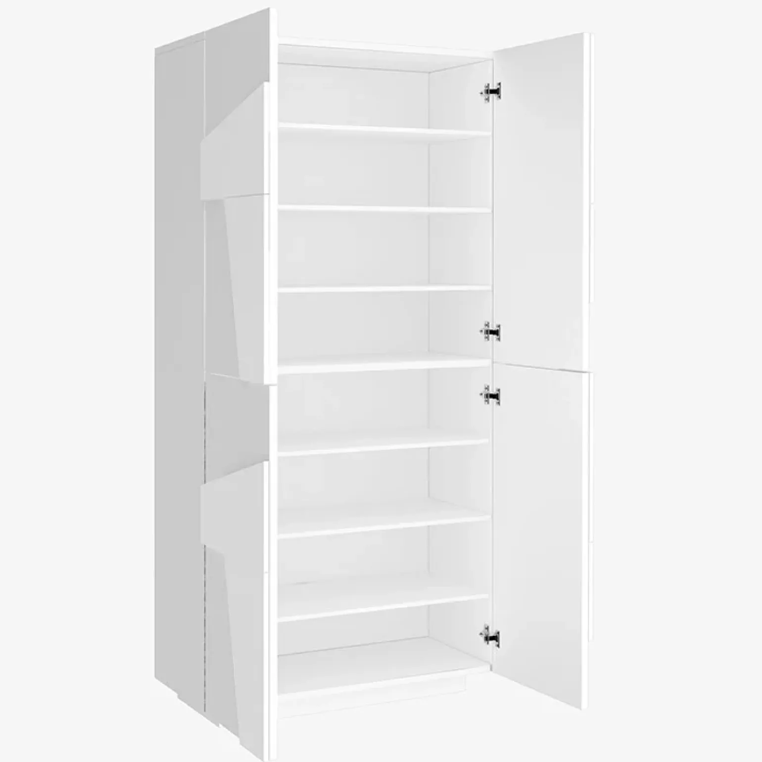 Armadio scarpiera 80x168h cm 4 ante bianco lucido Zenzero
