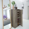 Armadio scarpiera 55x119h cm 2 ante rovere moro Vertigo
