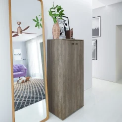 Armadio scarpiera 55x119h cm 2 ante rovere moro Vertigo