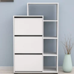 Armadio scarpiera 90x143h cm bianco opaco Connie
