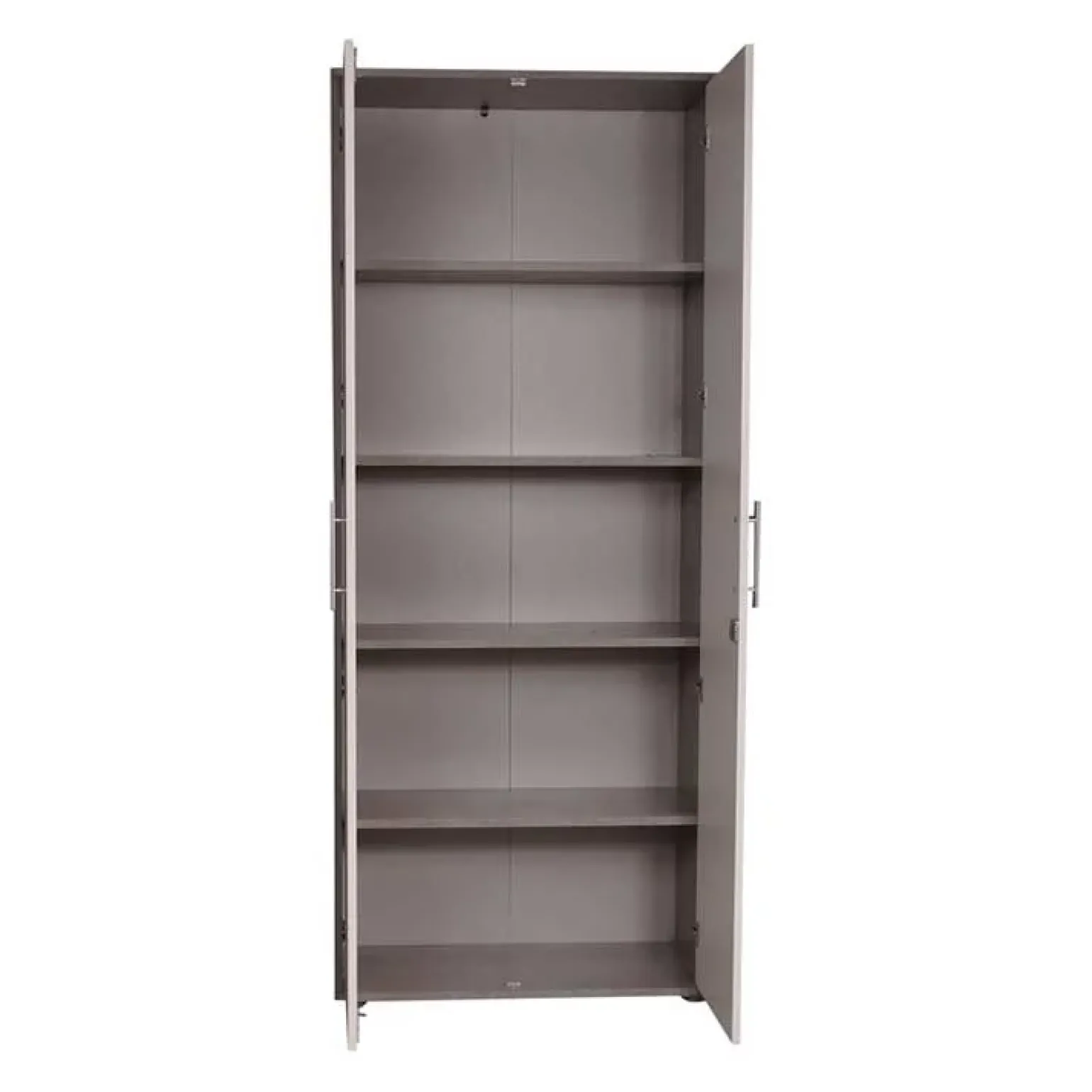 Armadio ufficio 79x188h cm 2 ante bianco frassinato cemento Woody