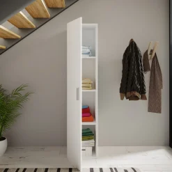 Armadio 40x176h cm 1 anta bianco opaco Light Gihome®