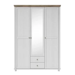 Armadio 154x216h cm 3 ante 2 cassetti con specchio bianco frassinato quercia Texel