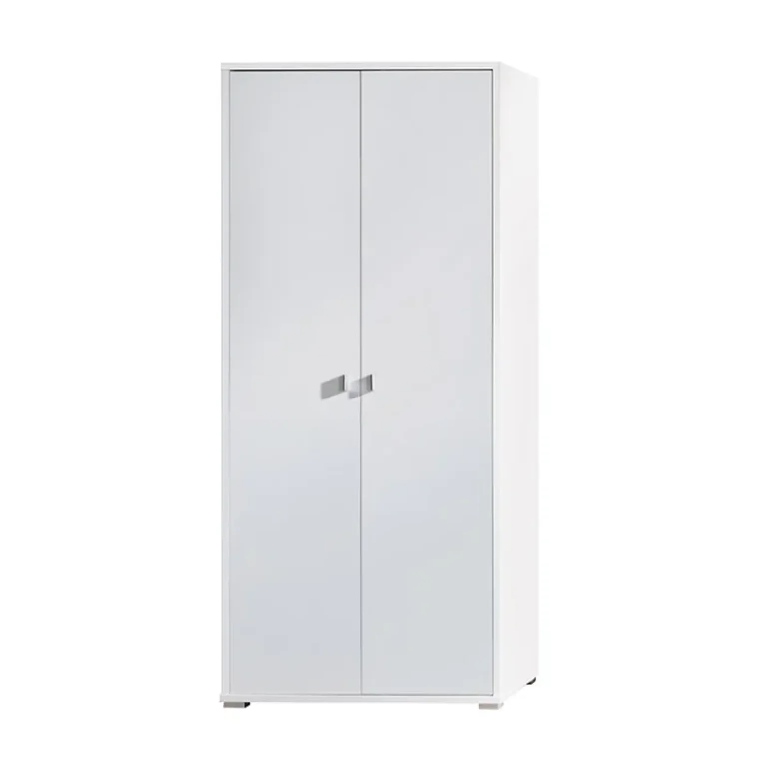 Armadio 85x195h cm 2 ante battente moderno bianco opaco Lola