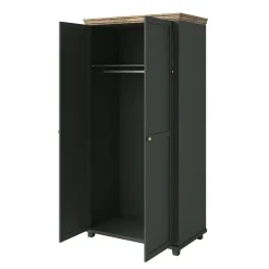 Armadio 108x216h cm 2 ante battenti moderno verde quercia Texel