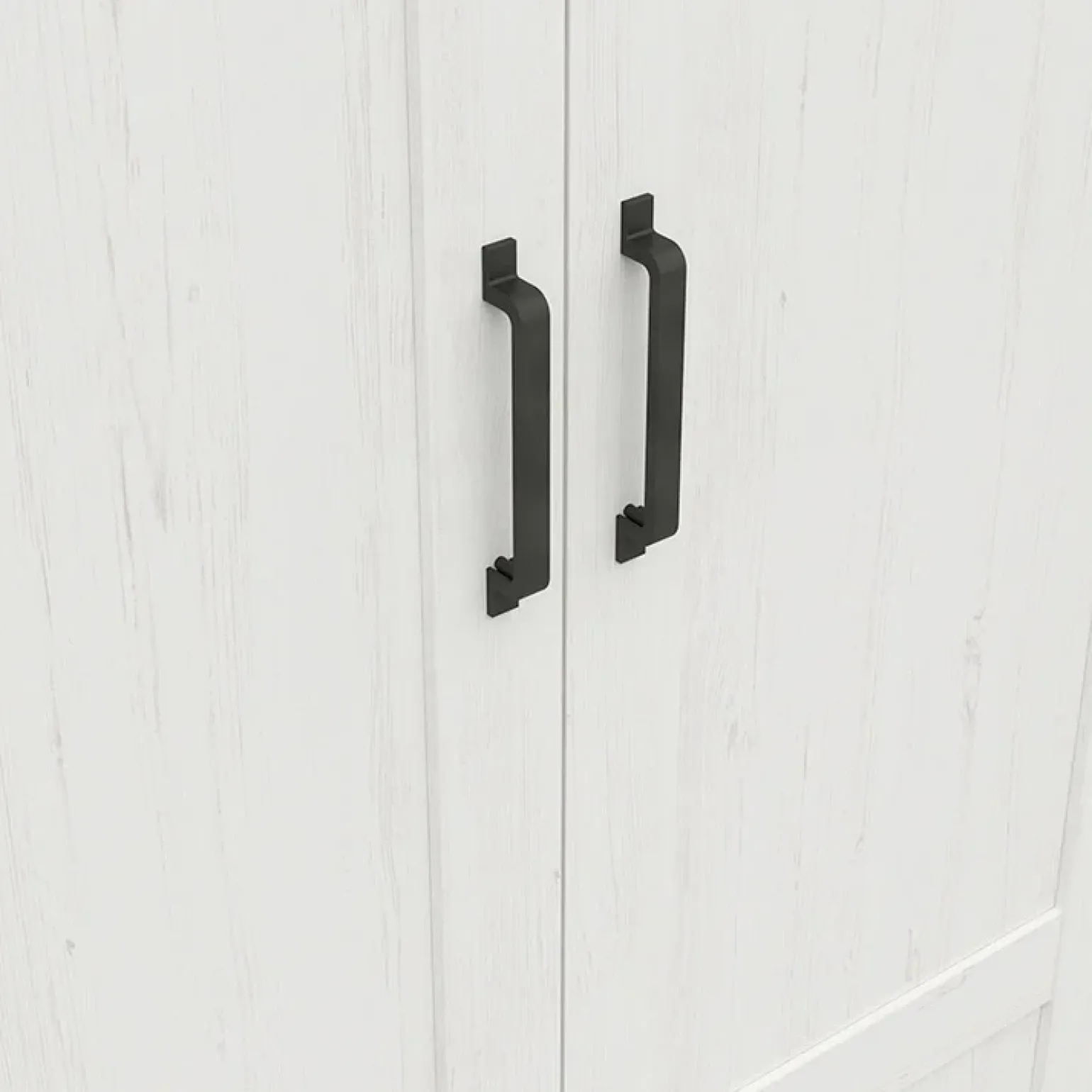 Armadio 102x201h cm 2 ante bianco frassinato rovere Lars