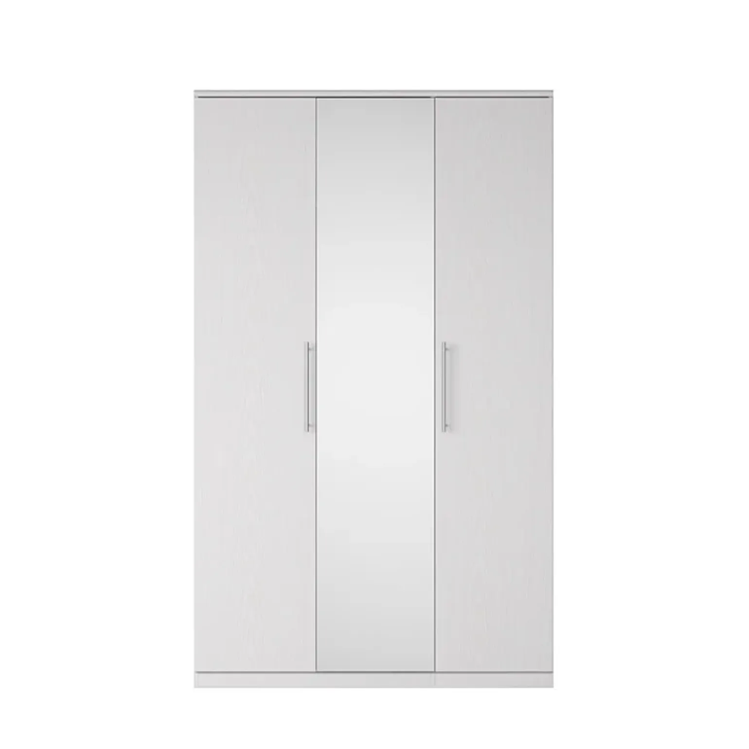 Armadio 121x199h cm 3 ante con specchio bianco frassinato Dogliani