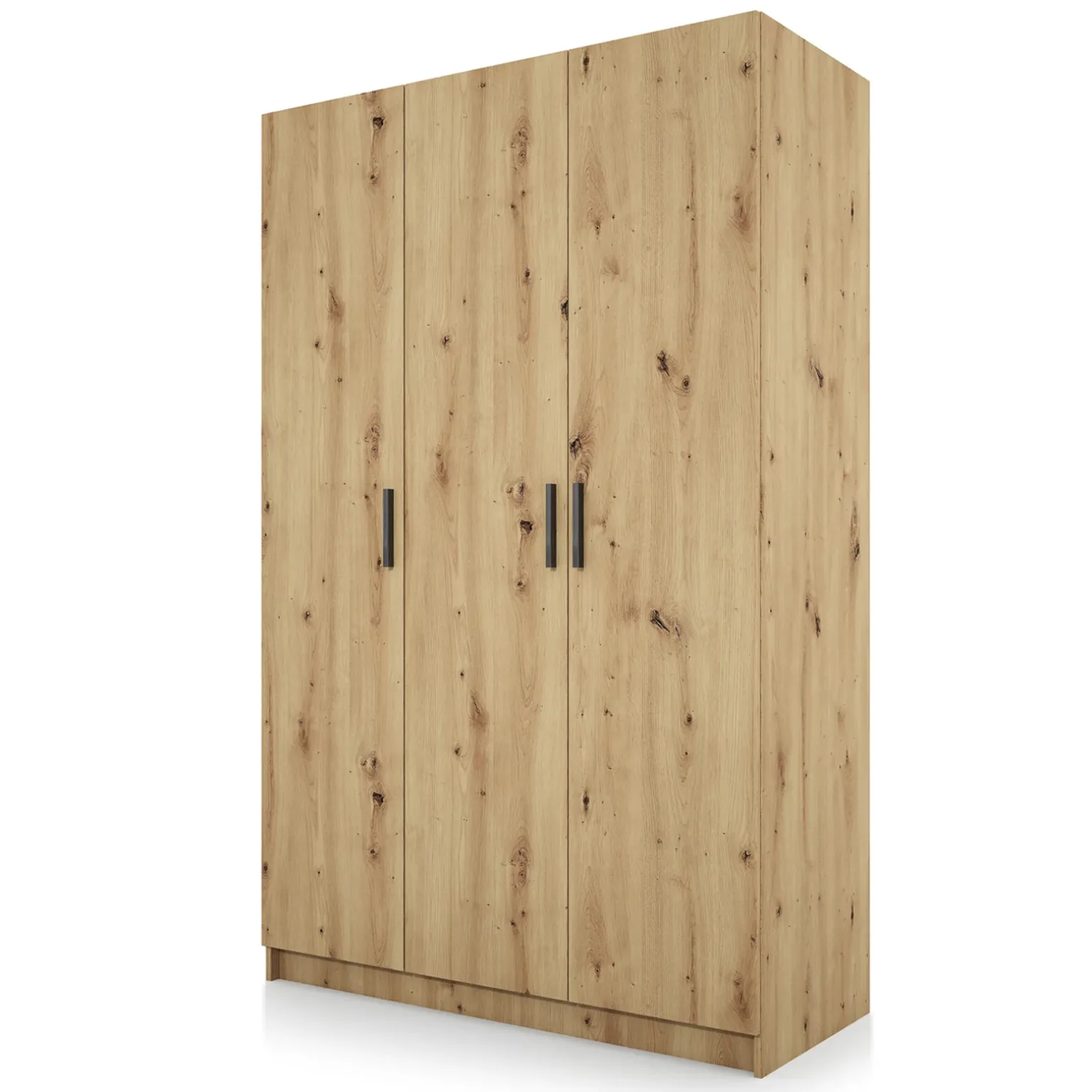 Armadio 120x191h cm 3 ante design rovere rustico Rodari