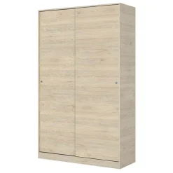 Armadio 120x204h cm 2 ante moderno scorrevoli rovere Royal