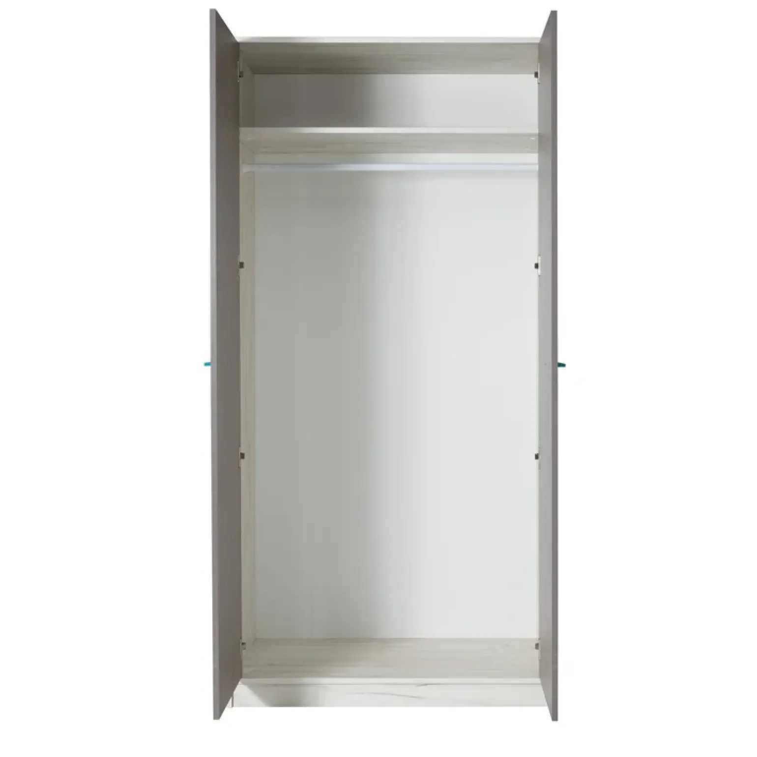 Armadio 96x195h cm 2 ante moderno pino bianco grigio blu Maya Gihome®