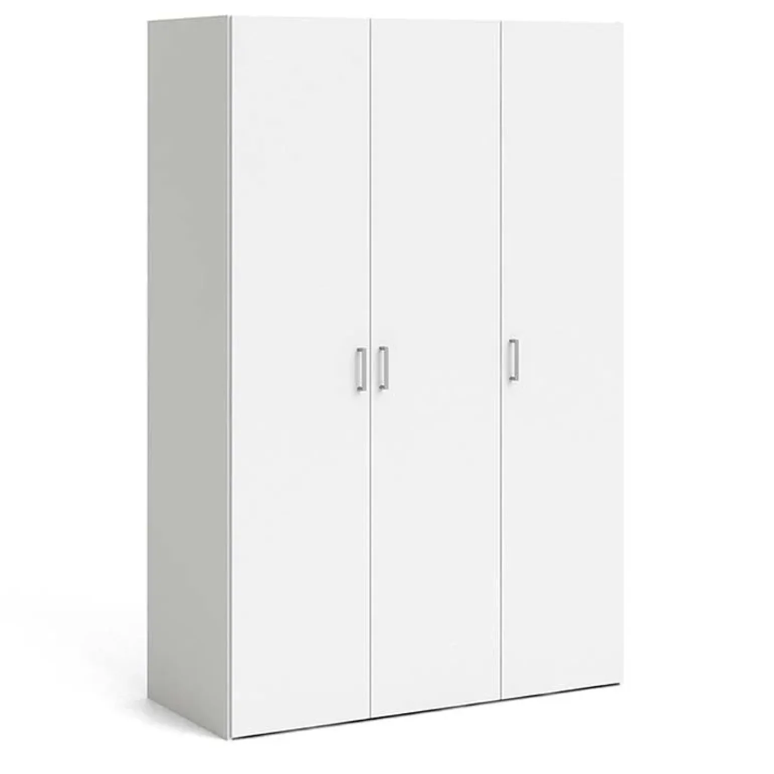 Armadio 116x176h cm 3 ante moderno bianco opaco Light Gihome®