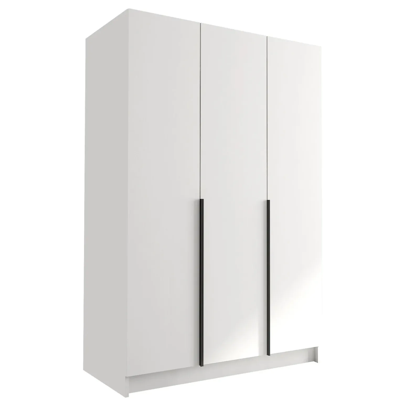 Armadio 150x215h cm 3 ante moderno bianco nero Glammy 3