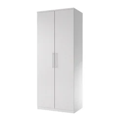 Armadio 81x199h cm 2 ante moderno bianco frassinato Dogliani