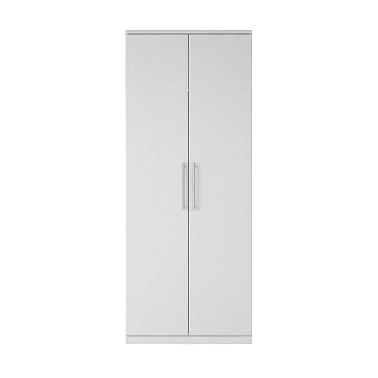 Armadio 81x199h cm 2 ante moderno bianco frassinato Dogliani