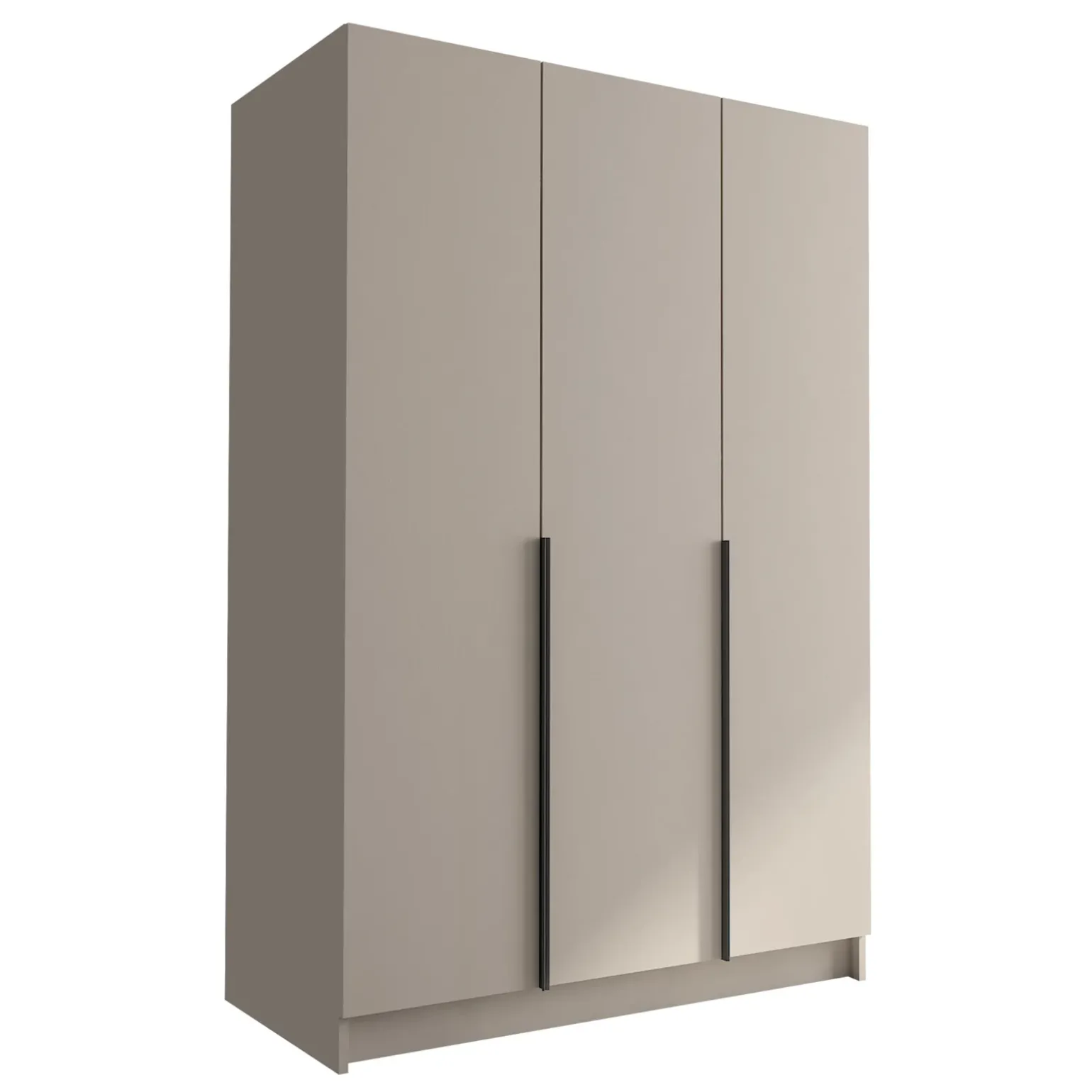 Armadio 150x215h cm 3 ante moderno beige nero Glammy 3