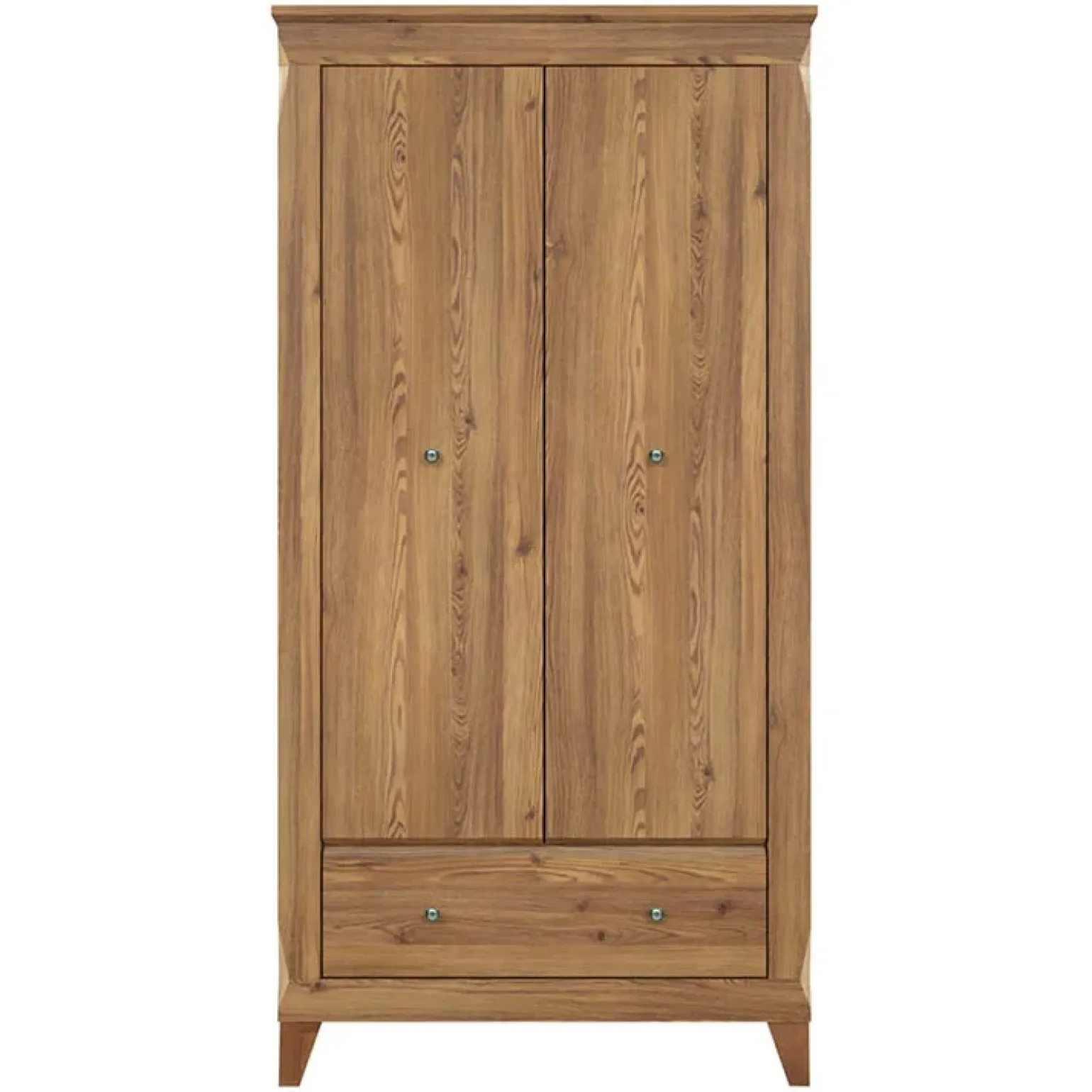 Armadio 102x202h cm 2 ante rovere scuro Lucca