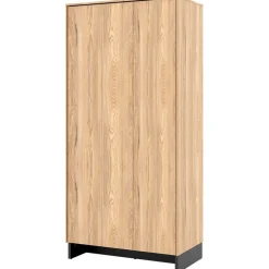 Armadio 92x196h cm 2 ante rovere nero Alabaster