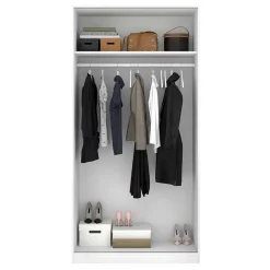 Armadio 100x204h cm 2 ante scorrevoli bianco lucido Royal