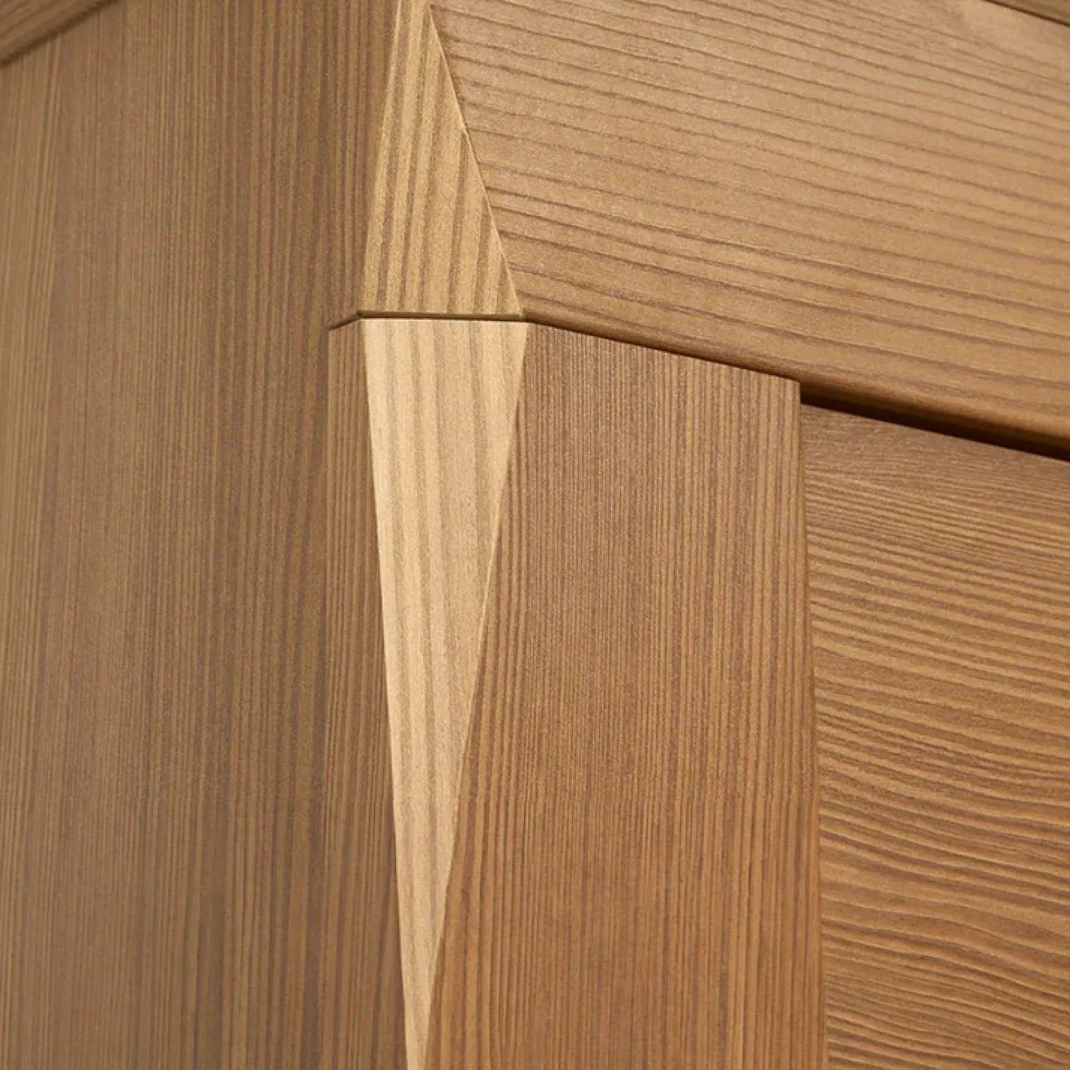 Armadio 144x202h cm 3 ante specchio rovere scuro Lucca