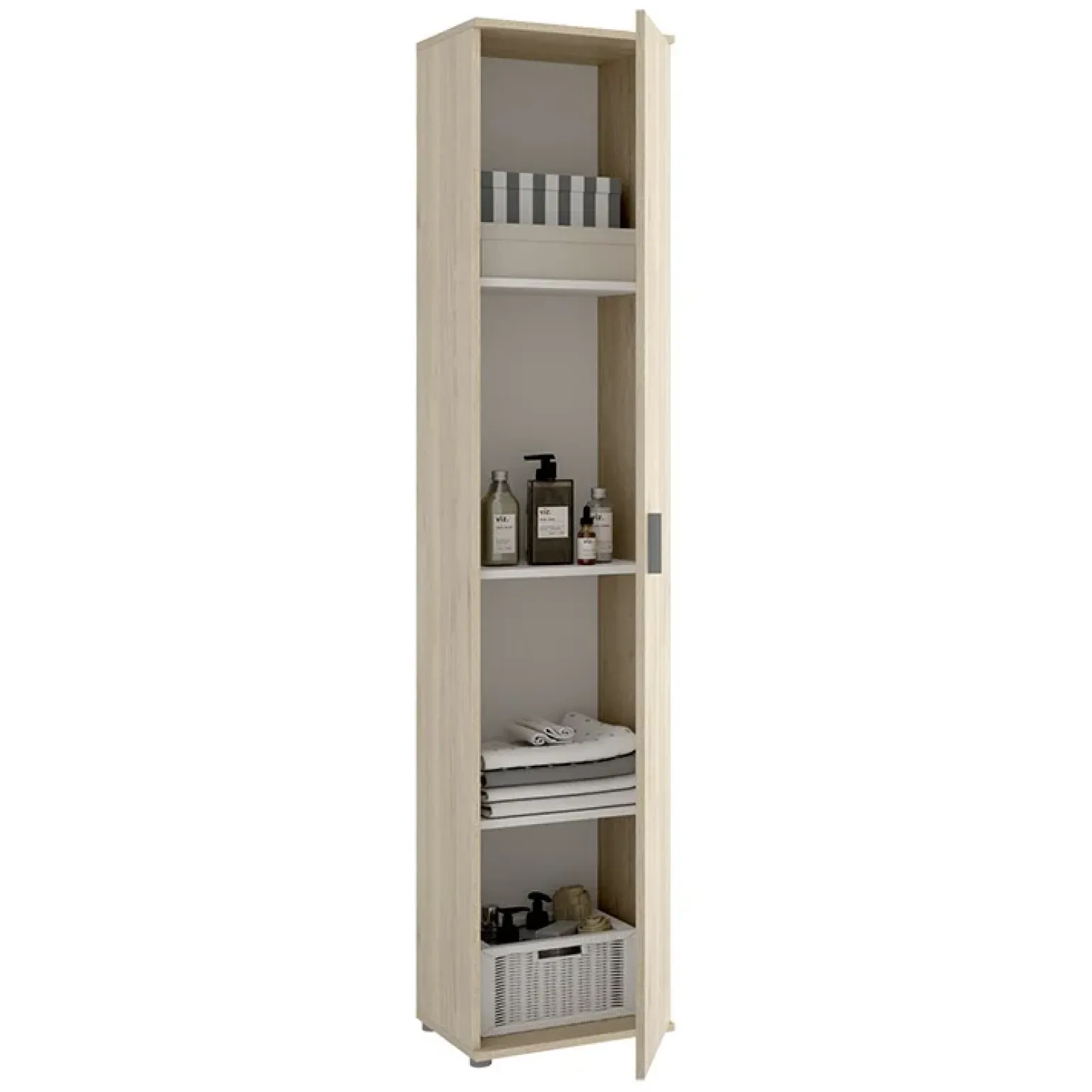 Armadio 39x190h cm con anta multiuso singola legno Ander