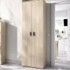 Armadio 61x190h cm due ante con ripiani multiuso legno Ander