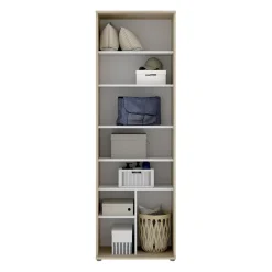 Armadio 61x190h cm due ante con ripiani multiuso legno Ander