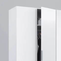 Armadio 180x200h cm moderno 4 ante bianco lucido Mike Gihome®