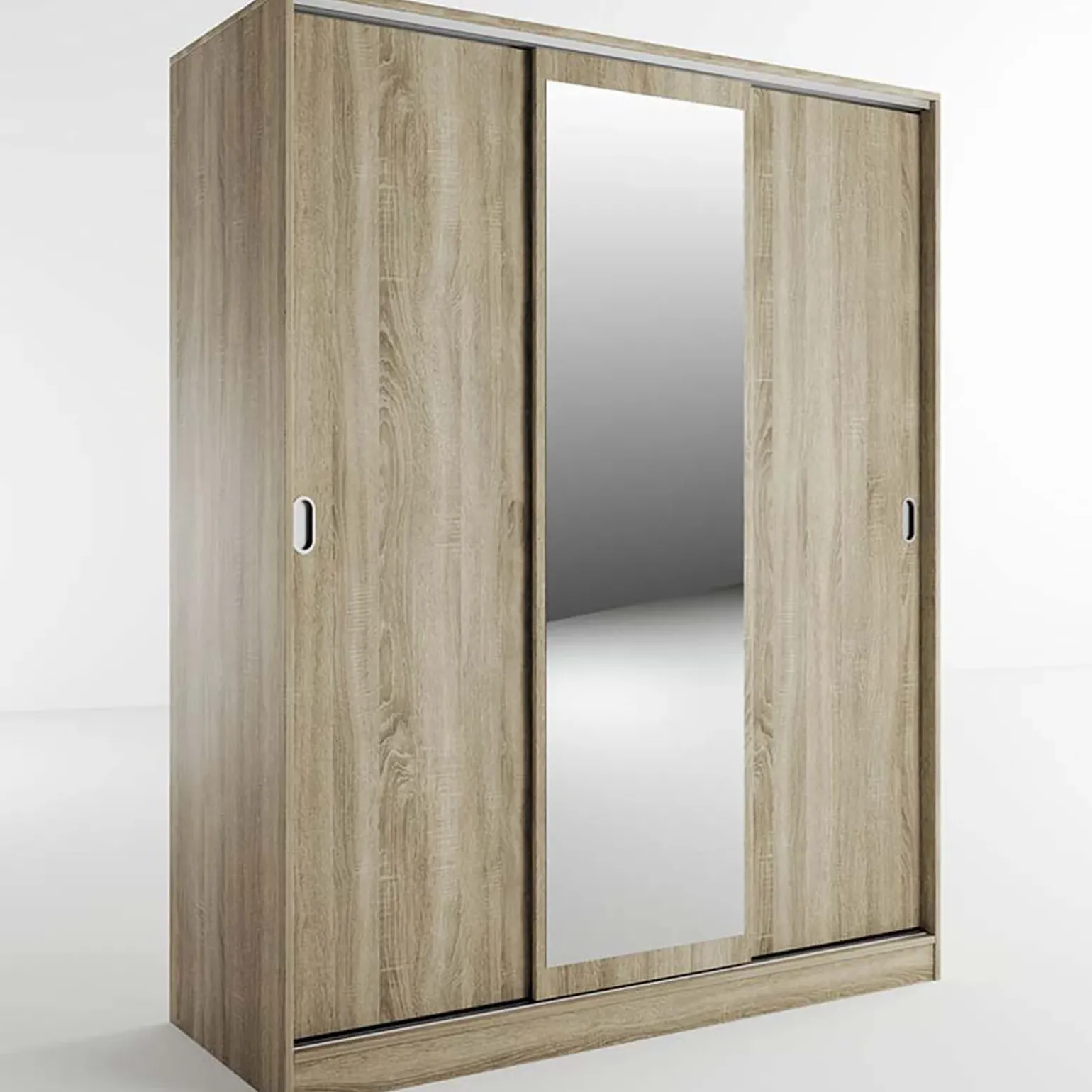 Armadio 150x191h cm scorrevole con specchio rovere sonoma Collodi