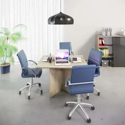 Arredo ufficio completo moderno rovere antracite lucido Time 5