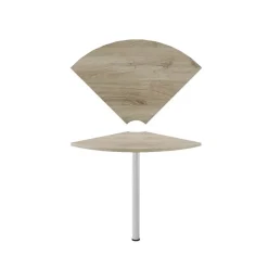 Arredo ufficio completo rovere bianco lucido antracite lucido Time 4