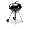 Barbecue da giardino a carbonella con ruote 56cm in acciaio Flat