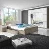 Camera completa con letto matrimoniale 160x200cm rovere natura bianco Copenhagen