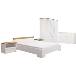 Camera da letto completa matrimoniale bianco rovere Relaxio