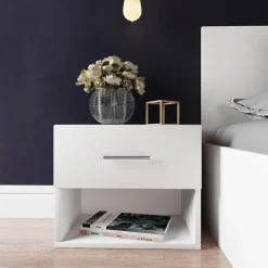 Camera da letto moderna completa matrimoniale bianco opaco Verona