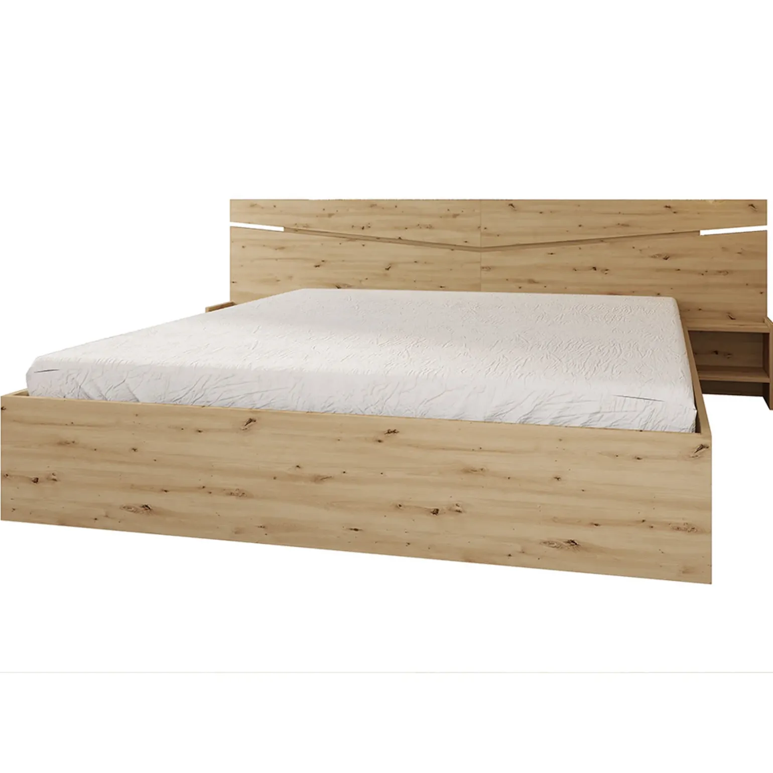 Camera da letto moderna completa matrimoniale rovere rustico Camilla 2