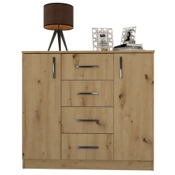 Camera da letto moderna completa matrimoniale rovere rustico Camilla 2
